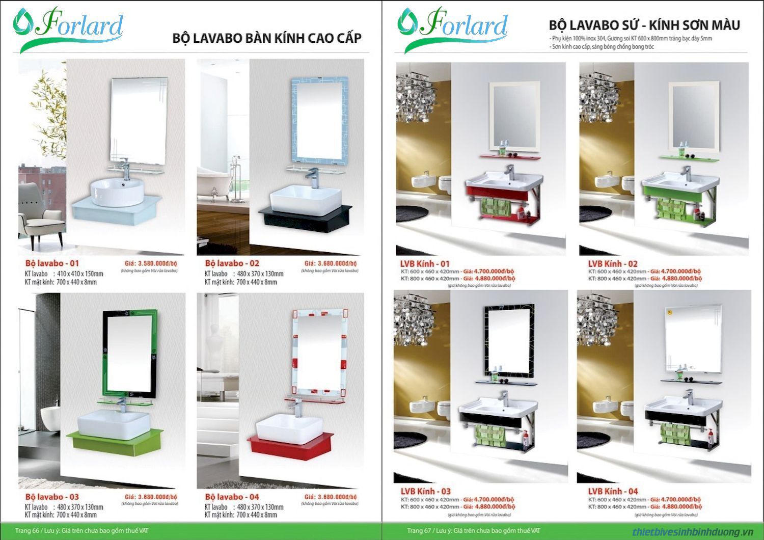 Thiết bị vệ sinh FORLARD Catalogue và Bảng giá mới nhất /Page 33